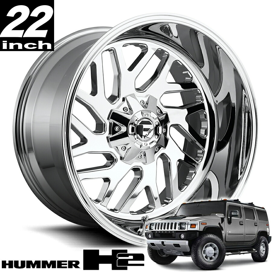 FUEL OFFROAD (フューエルオフロード） TRITON (トライトン) D609 クローム 22インチアルミホイール 22X10 8H 165.1 -18 HUMMER H2 ハマーH2 オーバーフェンダーサイズ D60922008247