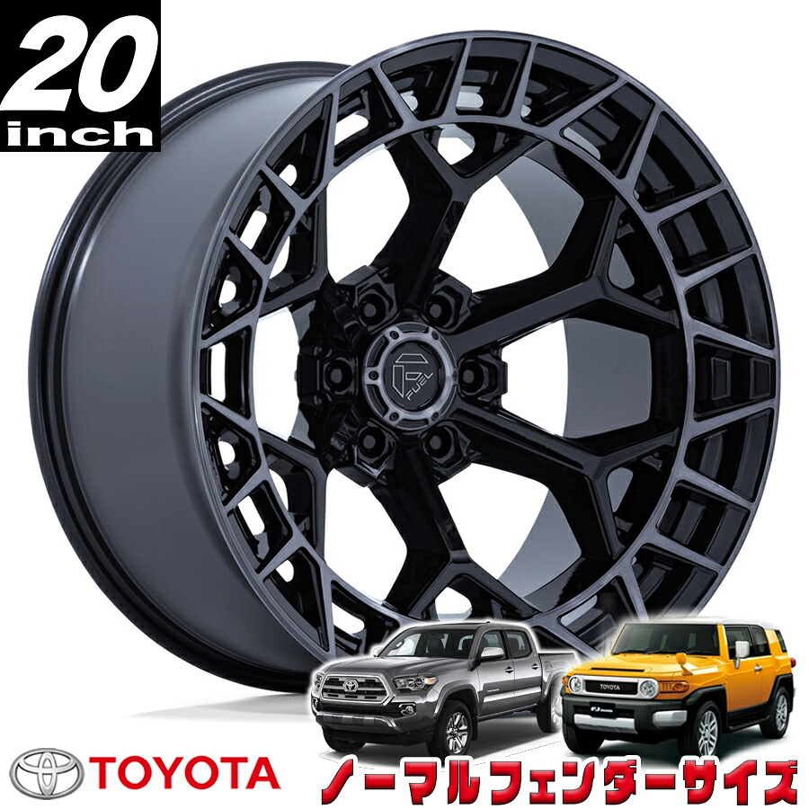 FUEL OFFROAD (フューエルオフロード) CHARGER (チャージャー）FC873 ブラック/ブラッシュド 20インチアルミホイール 20X9 6H 139.7 +20 トヨタ FJ FJクルーザー/タコマ ノーマルフェンダー用 FC873BT20906820 53,760円