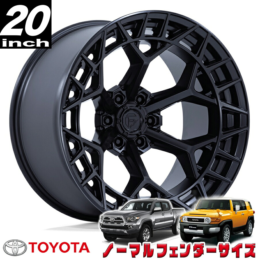 FUEL OFFROAD (フューエルオフロード) CHARGER (チャージャー)FC873 ブラックアウト 20インチアルミホイール 20X9 6H 139.7 +20 トヨタ FJ FJクルーザー/タコマ ノーマルフェンダー用 FC873MX20906820|アルティメイト店