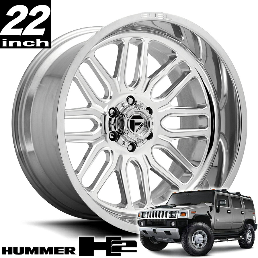 FUEL OFFROAD (フューエルオフロード) IGNIT (イグニット) D721 ポリッシュミルド 22インチアルミホイール 22X12 8H 165.1 -43 HUMMER H2 ハマーH2 オーバーフェンダーサイズ D72122208247