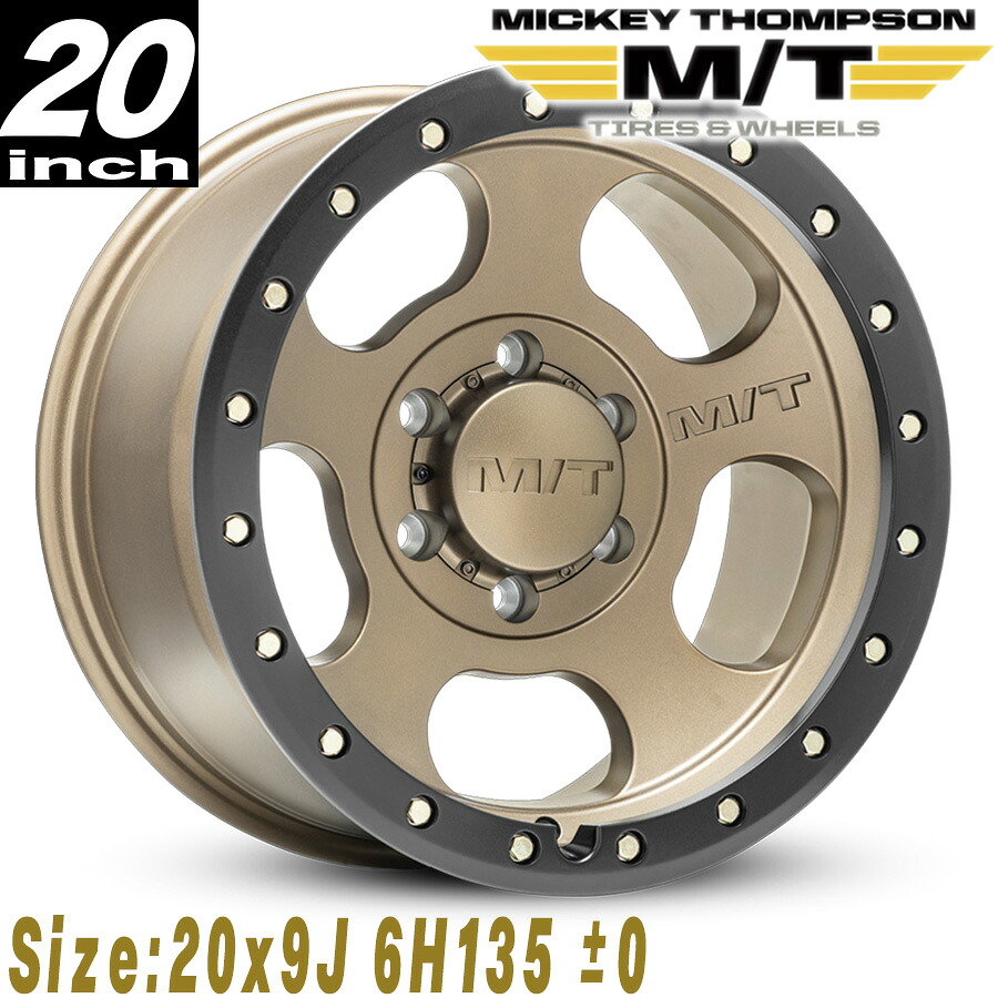 MICKEY THOMPSON (ミッキートンプソン) CANYON PRO SATIN BRONZE キャニオンプロ サテンブロンズ 20インチアルミホイール 20x9J 6H 135 &plusmn;0 エクスペディション/ナビゲーター/F150 MT274684｜アルティメイト店