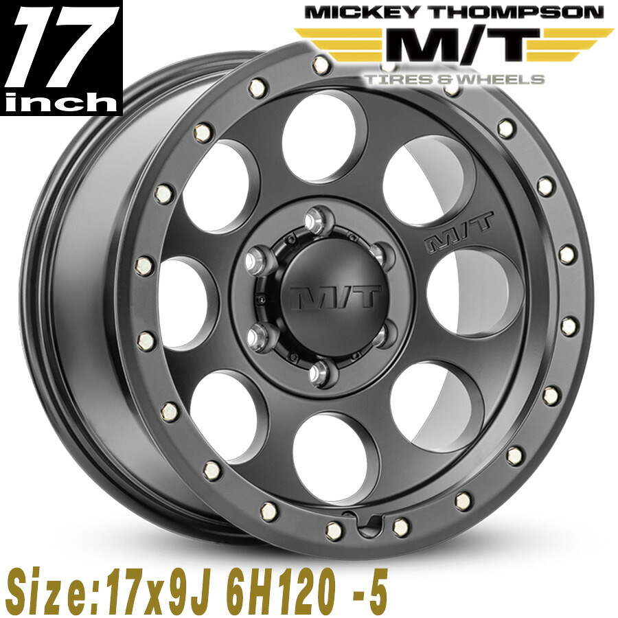 MICKEY THOMPSON (ミッキートンプソン) CLASSIC PRO SATIN BLACK クラシックプロ サテンブラック 17インチアルミホイール 17x9J 6H 120 -5 MT274464