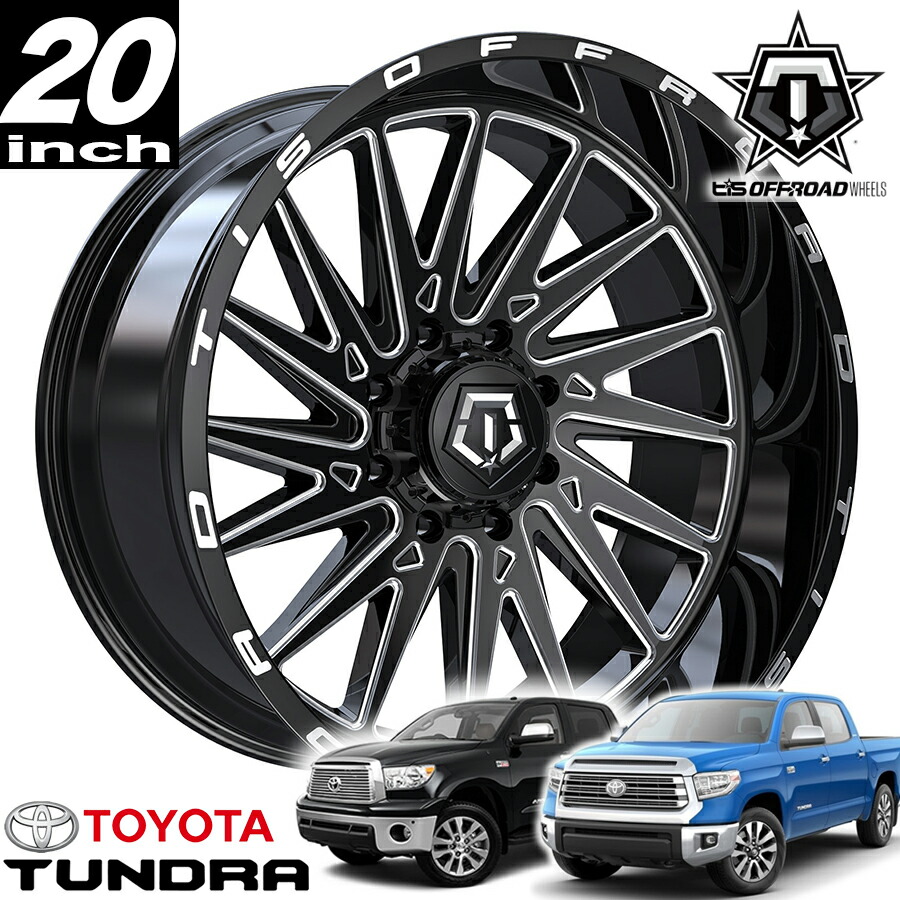 【値下しました、引取り限定】インパクト大、24インチタイヤホイール 楽天市場】TIS OFFROAD 544BM グロスブラックミルド 20インチアルミ
