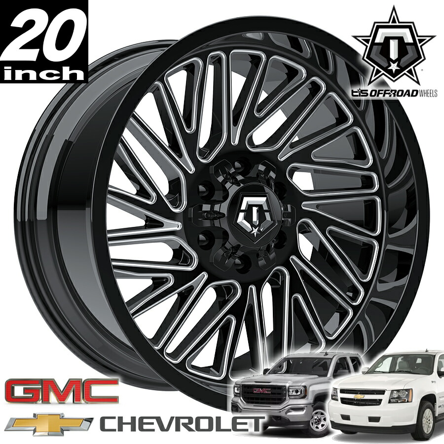 楽天市場】TIS OFFROAD 544MB グロスブラックマシンド 20インチアルミ