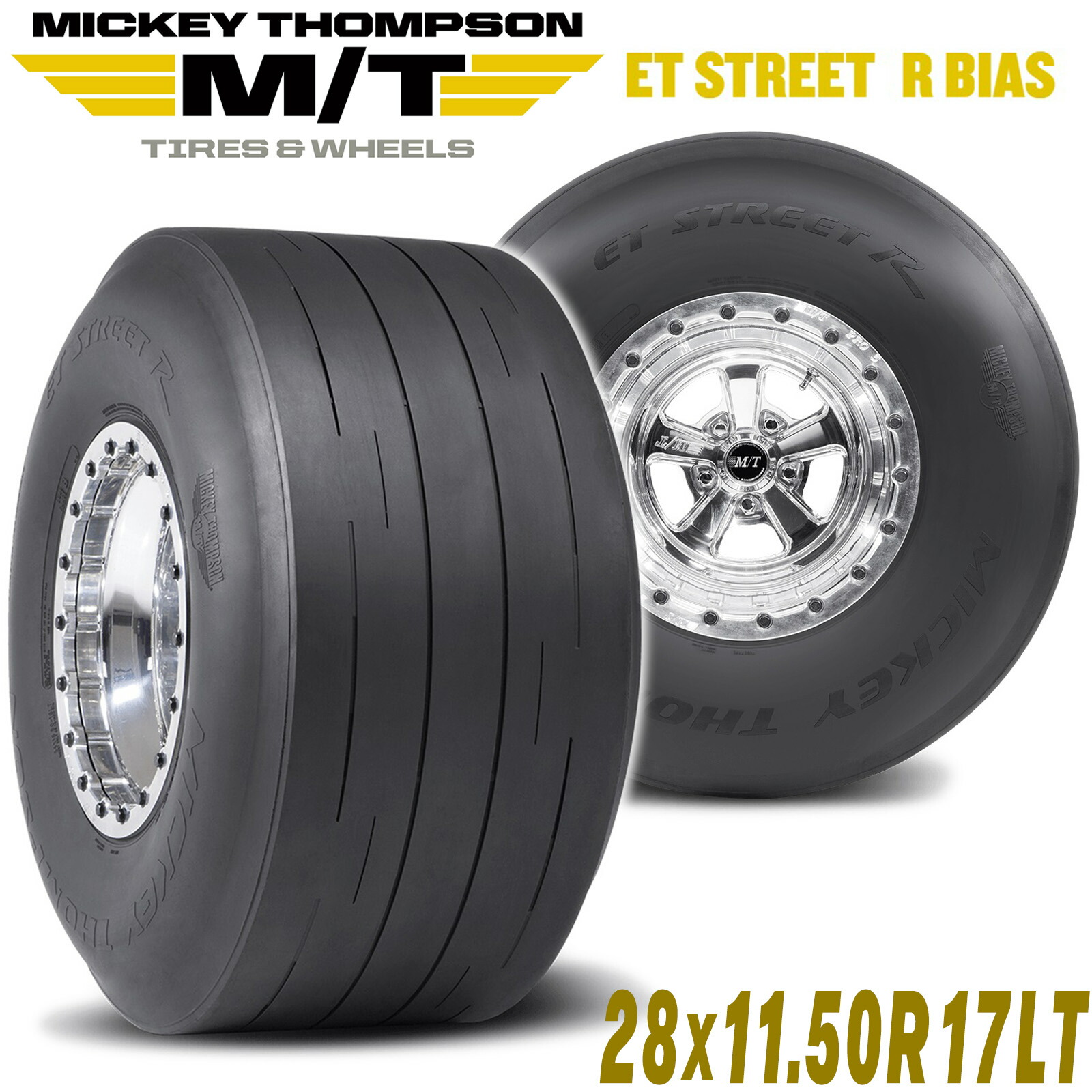 MICKEY THOMPSON ミッキートンプソン ET STREET R BIAS（ETストリートR バイアス）17インチタイヤ（1本）28X11.50-17LT バイアス ドラッグタイヤ 90000028490
