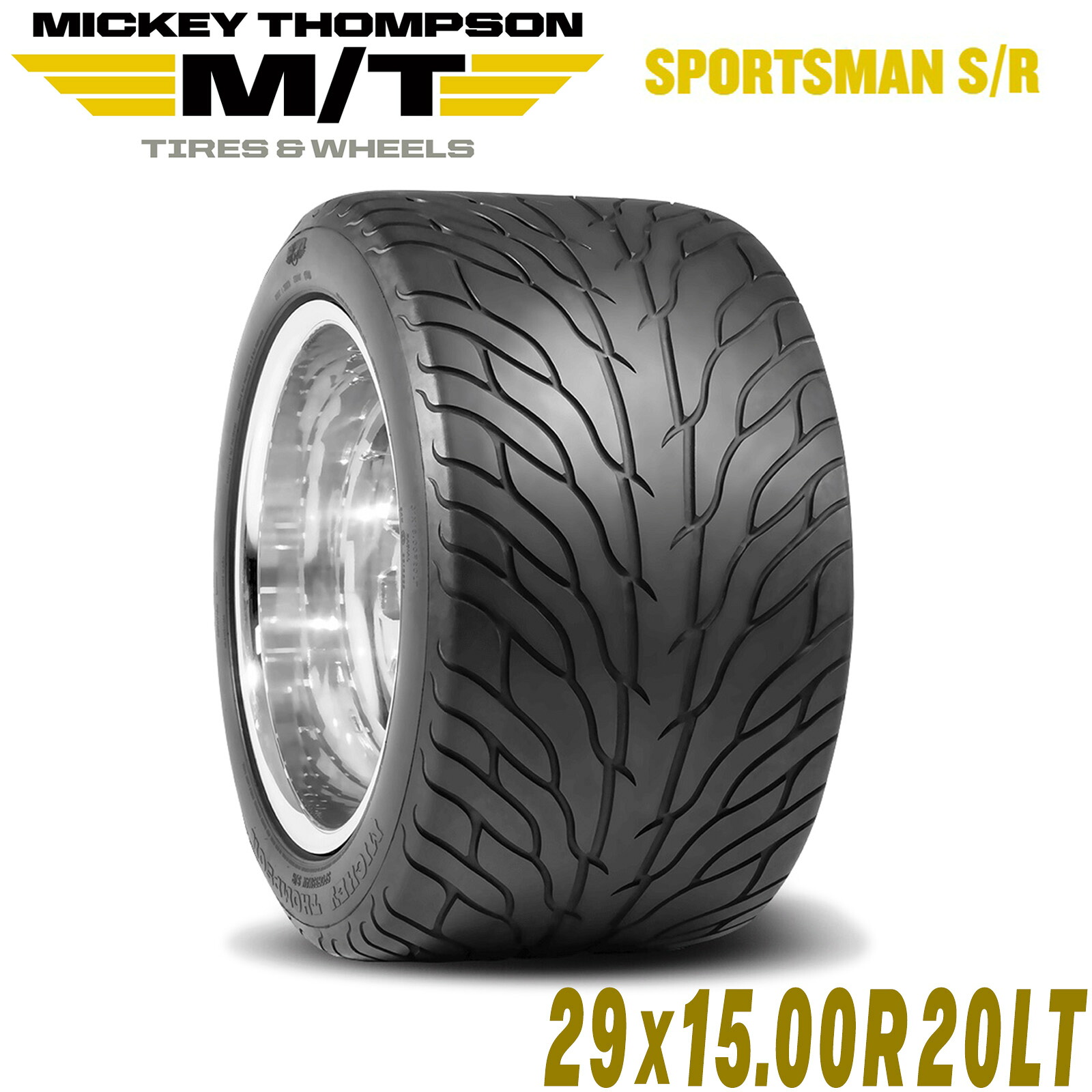 MICKEY THOMPSON ミッキートンプソン SPORTSMAN S/R（スポーツマンエスアール）20インチタイヤ（1本）29X15.00R20LT ラジアル