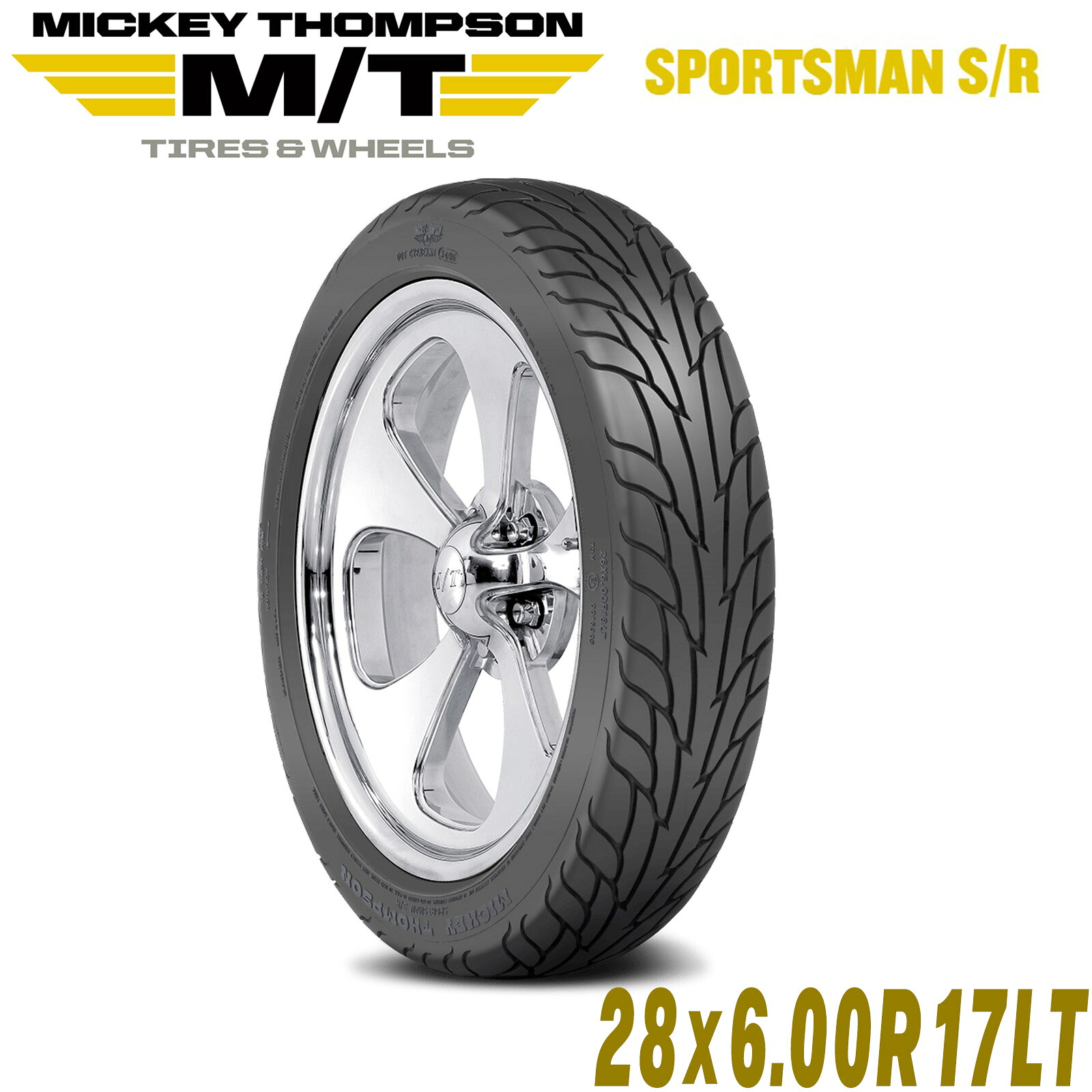MICKEY THOMPSON ミッキートンプソン SPORTSMAN S/R（スポーツマンエスアール）17インチタイヤ（1本）28X6.00R15LT ラジアル