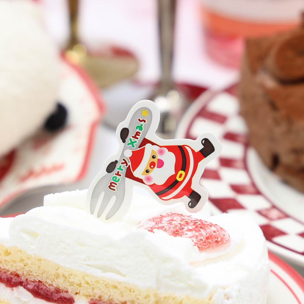 楽天市場】クリスマス ケーキピック（ハングリーサンタ） 50枚セット
