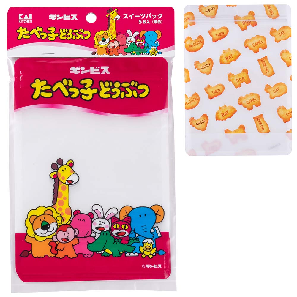 たべっ子どうぶつ スイーツパック 5枚入り ビスケット 集合 お菓子型