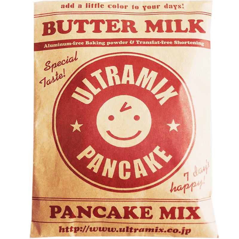 ウルトラミックス 北海道産バターミルク パンケーキミックス 200ｇ　約8枚分 プレーン　ホットケーキ ミックス トランス脂肪酸フリー　アルミフリー膨張剤使用　香料・着色料不使用　'　