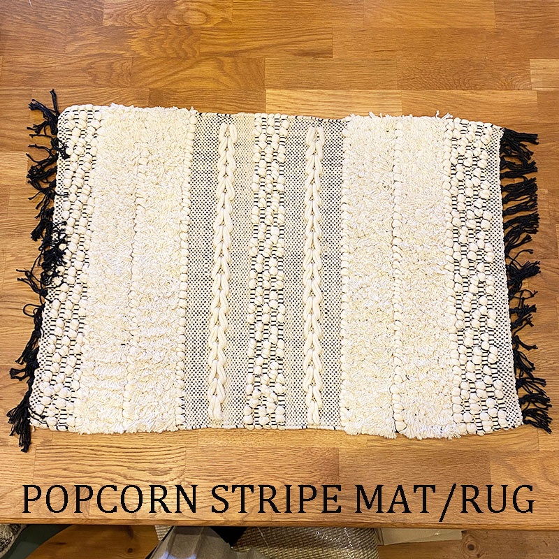 楽天市場】【SALE】【30%OFF】POPCORN STRIPE MAT/RUG ポップコーン