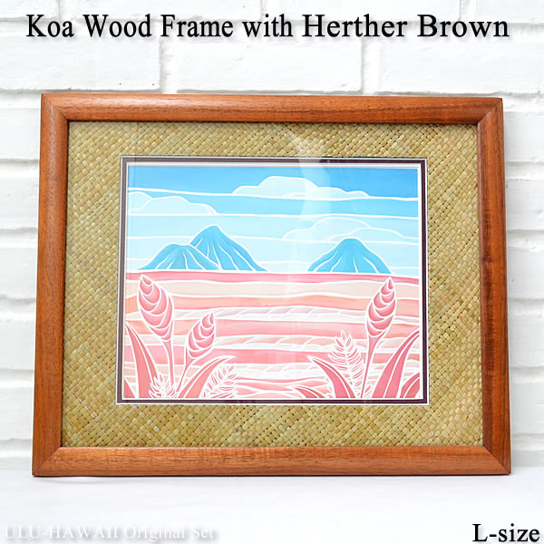 Ulu Hawaii Heather Brown Print Art In Ann Core Wood Frame Heather Brown Print Art In Hawaii Ann Core Wood Frame Large Size Lanikai Holiday Hawaiian Interior Miscellaneous Goods