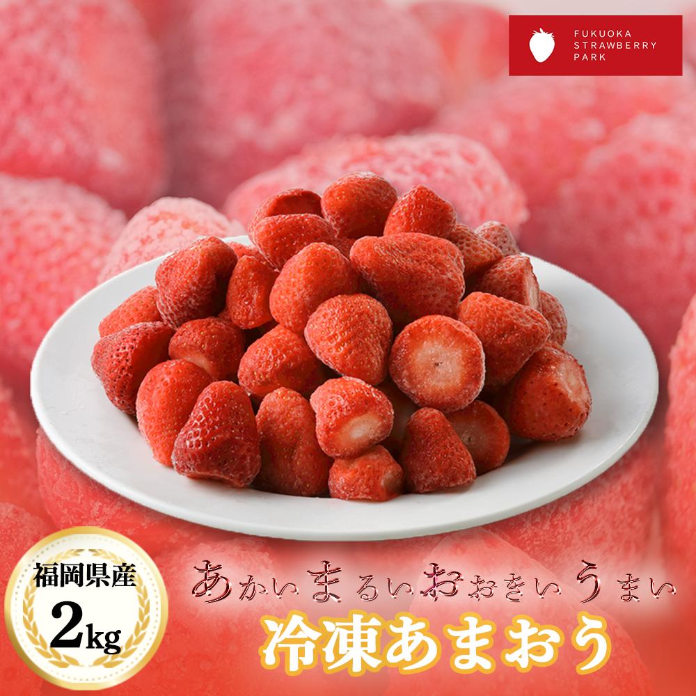 【福岡ストロベリーパーク】あまおう 冷凍 冷凍いちご 大容量 お買い得 福岡県産 2ｋｇ 家庭用 業務用 両用