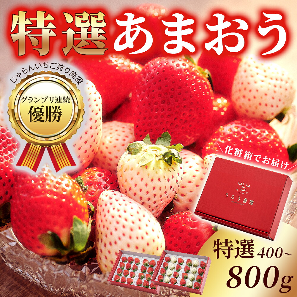 あまおう 特選 いちご 福岡県産 400g 800g 赤玉 紅白 お歳暮 クリスマス 正月 イベント 祭り フェス プレゼント いちご ギフト イチゴ 果物 フルーツ 福岡県 スイーツ 特産品 いちご 苺 旬 ひなまつり