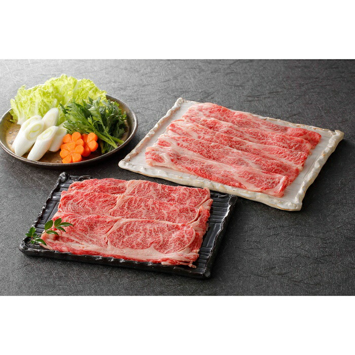 【父の日6/11-15お届け】 蔵王牛 すき焼 食べ比べ 2025 ギフト 肉 7450円 冷凍 送料無料 メッセージカード 食品