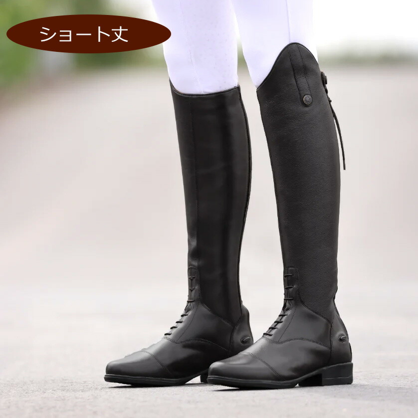 乗り馬用 革長靴 Moretta-ジャンナ レザーライディングブーツ 遊撃手 ｜ 乗り馬備品 乗り馬ブーツ ロングブーツ なめし革ブーツ 本革 革 皮 既成 小っちゃい ユニ一発やる メンズ レディース ふくらはぎ レギュラー いけ図図しい 広広とした レースド ちょうか