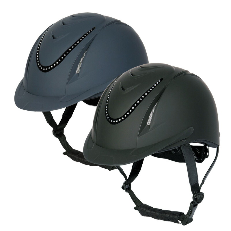 【楽天市場】ハリーズホースヘルメット チヌーククリスタル：乗馬用品 ハフリンガーMAX