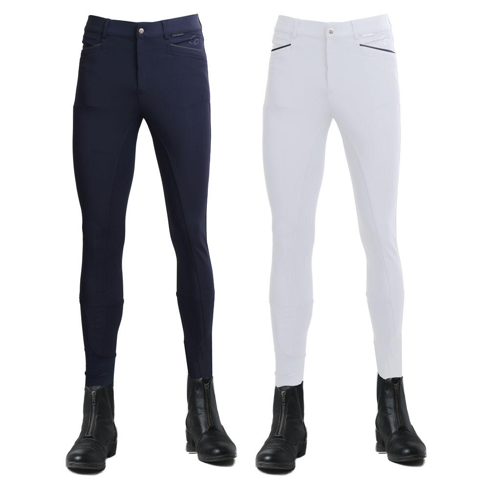 メンズ尻革キュロット　ハリーズホース　ルチアーノ　フルグリップ　｜　乗馬用品　乗馬ズボン　男性　シリコン　競技会　白キュロ　ホワイト 22,792円