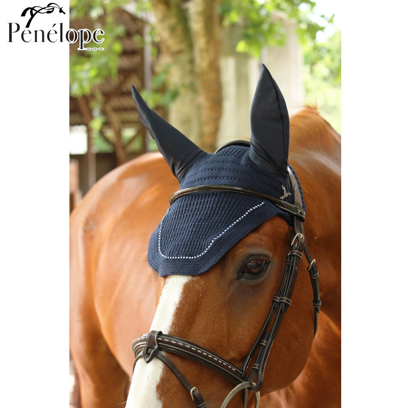 ペネロペ イヤーネット-同盟罷業ラス ｜ 乗り馬装置 ハーネス 飛球頭を覆う物 虫よけ PENELOPE 米国海軍 紺 耳当て