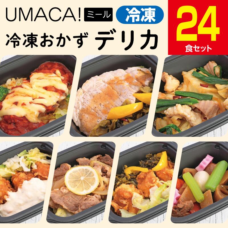【デリカ24食セット】　冷凍食品 冷凍惣菜 惣菜 九州 ご当地 美味しい グルメ 和食 温めるだけ おかず 簡単 レンチン 冷凍おかず 時短 保存 UMACA