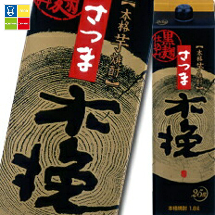 雲海酒造 25度本格芋焼酎 さつま木挽黒麹1.8Lパック×1ケース（全6本） 送料無料 9,180円