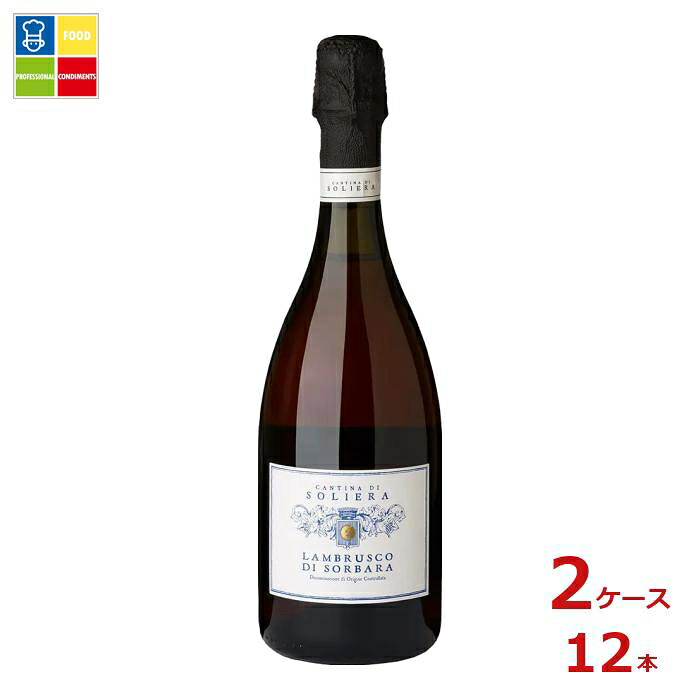 カンティーナ ディ ソリエーラ ランブルスコ ディ ソルバーラ 赤・泡750ml瓶×2ケース(全12本)送料無料|うまいもん屋業務用プロマーケット