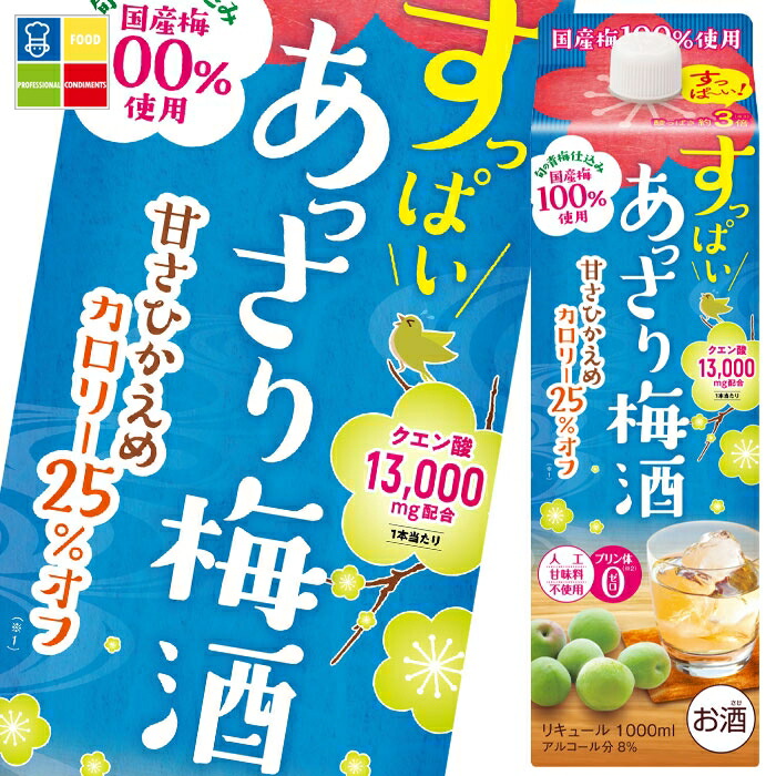 合同 すっぱい あっさり梅酒1Lパック×2ケース（全12本） 送料無料