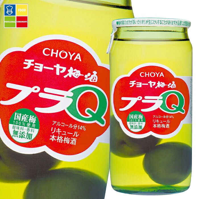 チョーヤ 梅酒 梅酒プラQ（160ml+梅の実20ml瓶）×2ケース（全60本） 送料無料