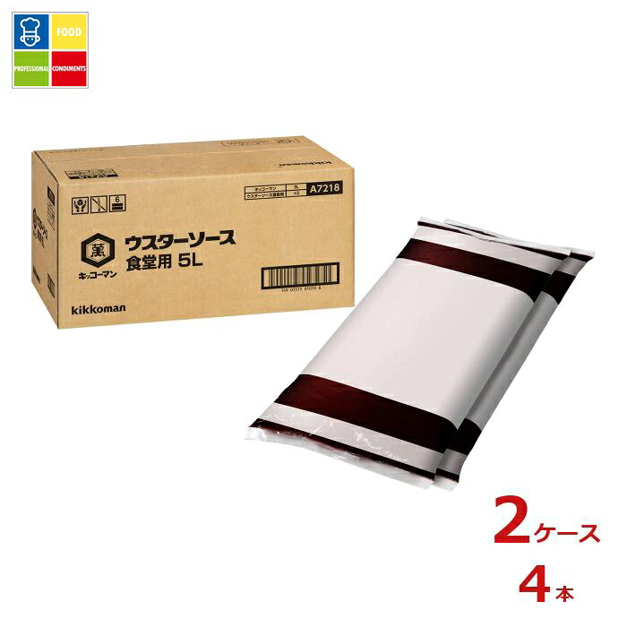 先着限りクーポン付 キッコーマン 食堂用ウスターソース5Lフィルムパック×2ケース（全4本） 送料無料【dell】【co】 5,910円