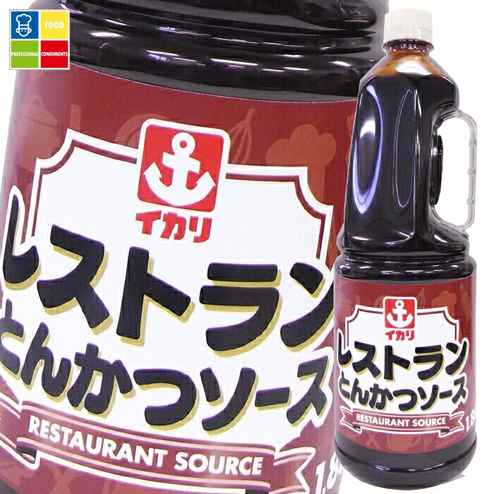 先着限りクーポン付 イカリソース レストランとんかつソース1.8Lハンディパック×2ケース（全12本） 送料無料【co】