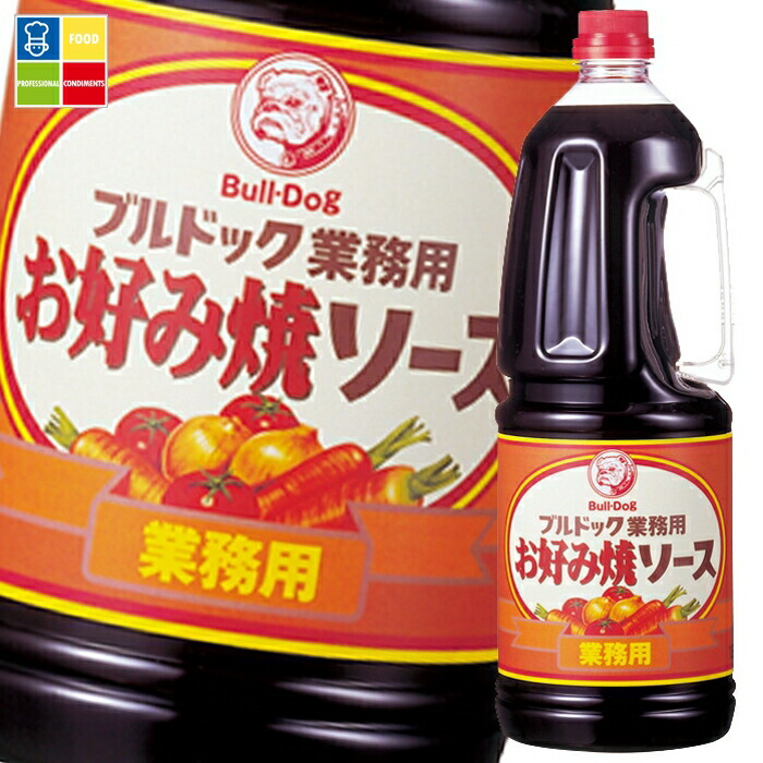 先着限りクーポン付 ブルドックソース ブルドック 業務用お好み焼ソース1.8Lハンディパック×2ケース（全12本） 送料無料【co】