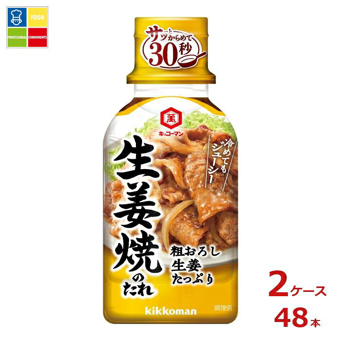 先着限りクーポン付 キッコーマン 粗おろし生姜たっぷり 生姜焼のたれ210g×2ケース（全48本）送料無料【dell】【co】