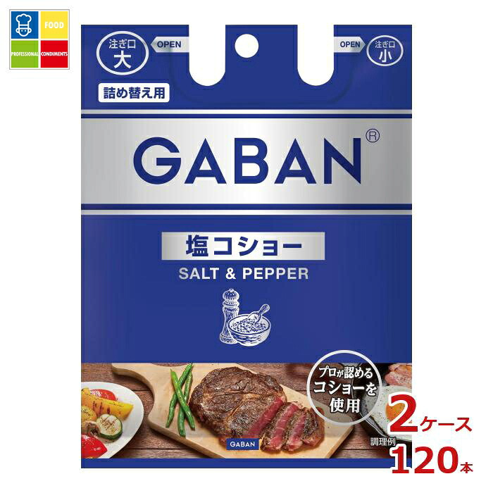 ハウス ギャバン 塩コショー袋入り90g×2ケース（全120本） 送料無料
