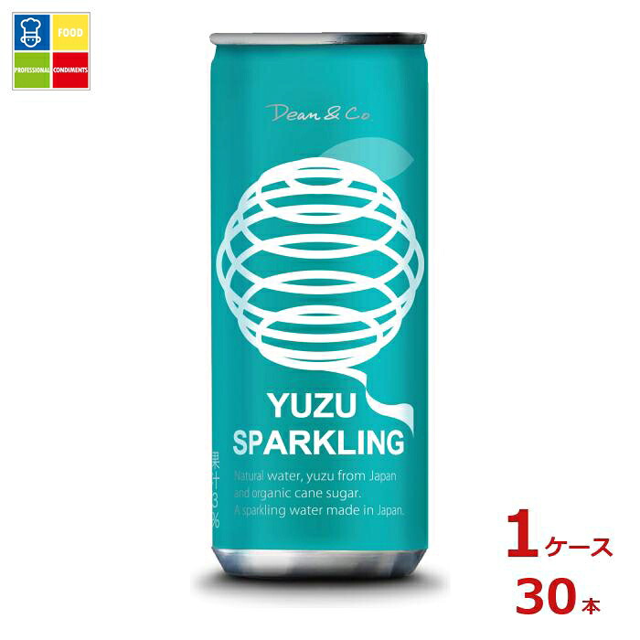 マルカイDean&Co. ゆずスパークリング250ml缶×1ケース（全30本）送料無料