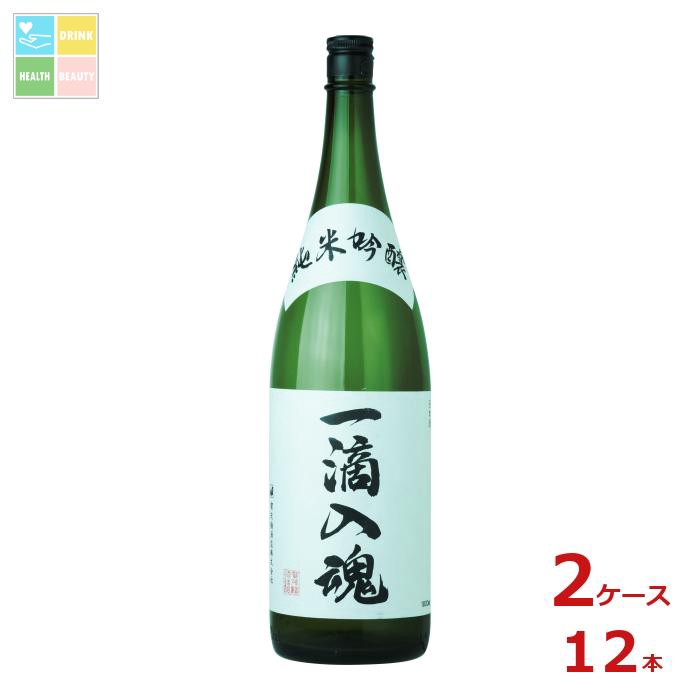 賀茂鶴 純米吟醸 一滴入魂1.8L瓶×2ケース（全12本）送料無料