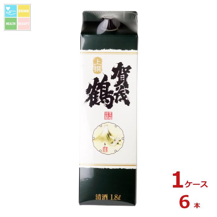 賀茂鶴 上撰パック1.8L紙パック×1ケース（全6本）送料無料