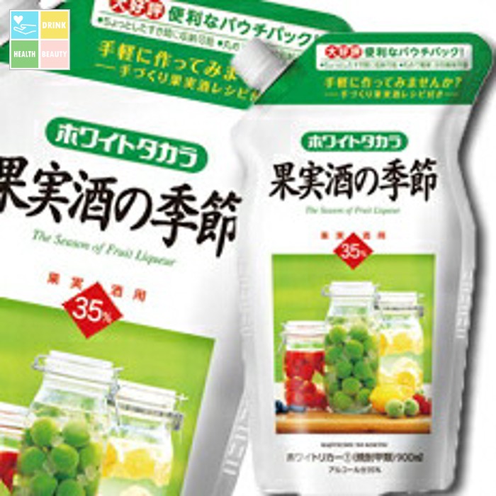 宝酒造 35度ホワイトタカラ「果実酒の季節」エコパウチ900ml×2ケース（全12本） 送料無料