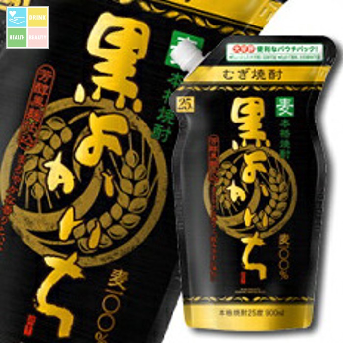 宝酒造 本格焼酎「黒よかいち」（麦）25度エコパウチ900ml&times;2ケース（全12本） 送料無料｜うまいもん屋　美美健康サルーテ