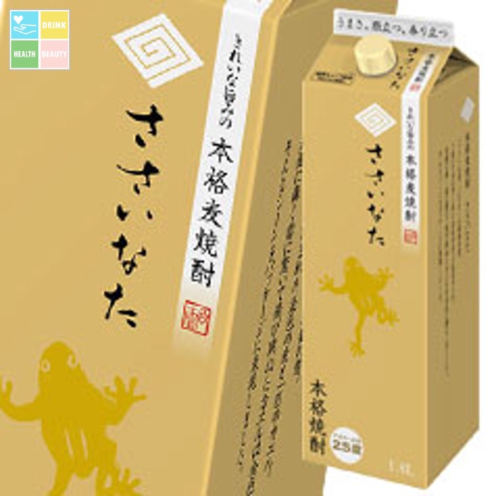 サッポロ 本格麦焼酎 ささいなた 25度1.8L 紙パック ×2ケース(全12本) 送料無料|うまいもん屋 美美健康サルーテ