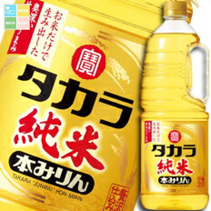 宝酒造 タカラ「純米」本みりん取手付ペットボトル1.8L×1ケース（全6本） 送料無料