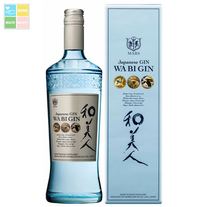 マルス津貫蒸留所 Japanese GIN和美人(化粧箱入)700ml瓶×1ケース(全6本) 送料無料|うまいもん屋 美美健康サルーテ