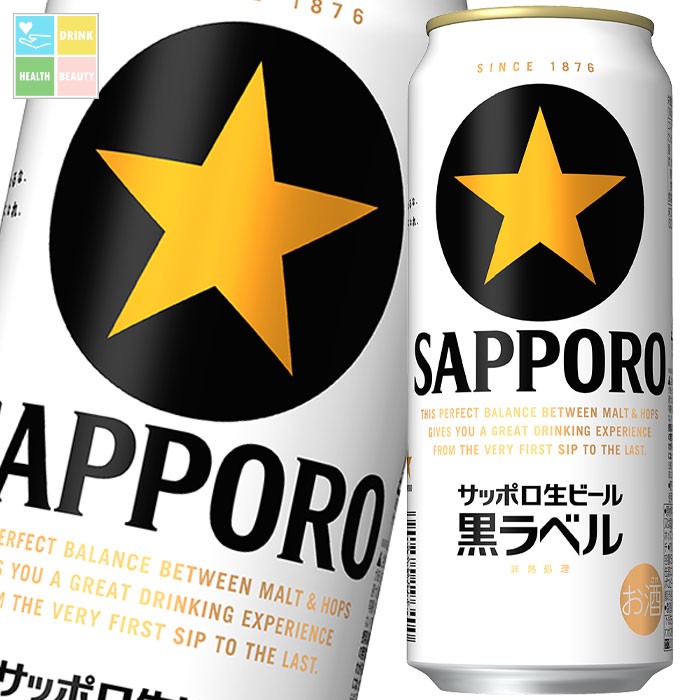 サッポロ 生ビール黒ラベル500ml缶×2ケース（全48本） 送料無料