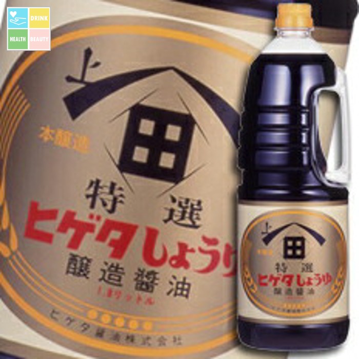 先着限りクーポン付 ヒゲタ しょうゆ 特選こいくちしょうゆハンディペット1.8L×2ケース(全12本) 送料無料【co】