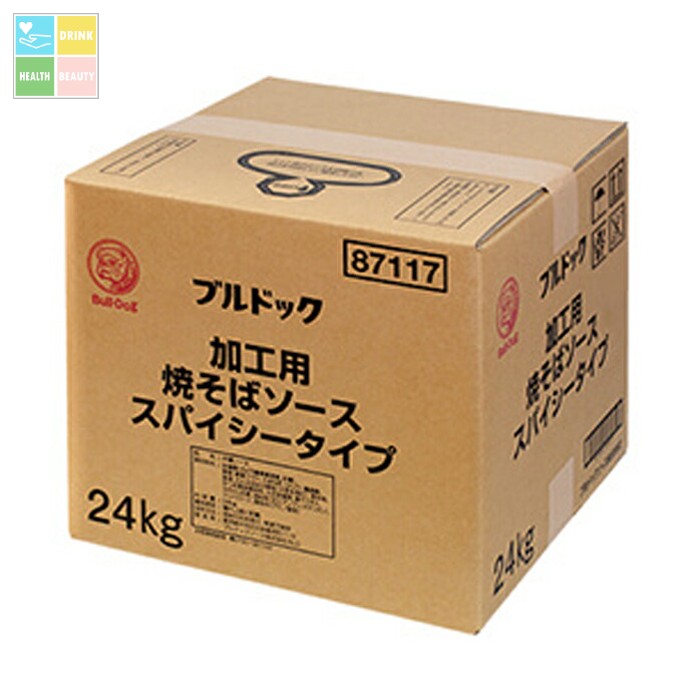 先着限りクーポン付 ブルドックソース ブルドック 加工用焼そばソーススパイシータイプ24kg×2本 送料無料【co】