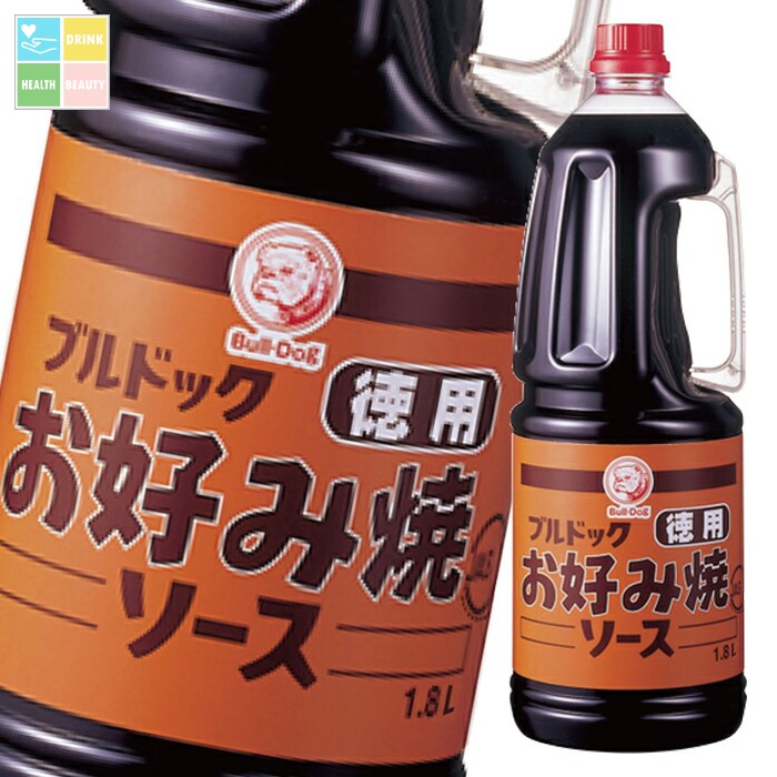 先着限りクーポン付 ブルドックソース ブルドック 徳用お好み焼ソース1.8Lハンディパック×2ケース（全12本） 送料無料【co】