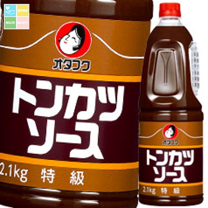 先着限りクーポン付 オタフク ソース トンカツソース ハンディボトル2.1kg&times;2ケース（全12本） 送料無料【co】｜うまいもん屋　美美健康サルーテ