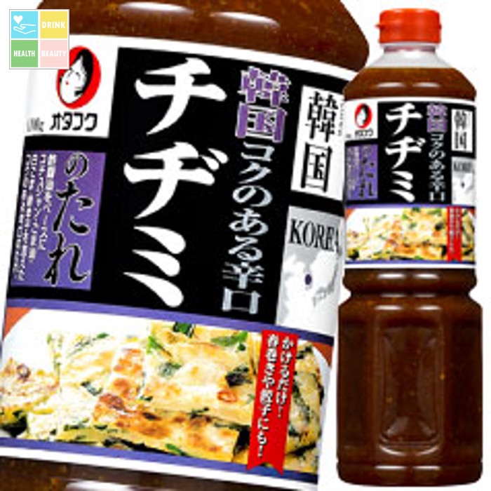 オタフク ソース 韓国チヂミのたれ ペットボトル1100g×2ケース（全12本） 送料無料