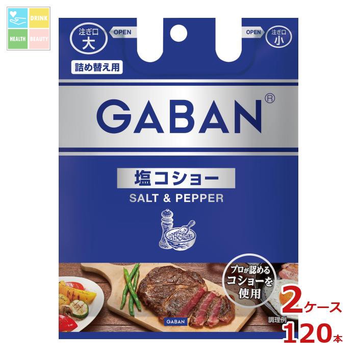 ハウス ギャバン 塩コショー袋入り90g×2ケース（全120本） 送料無料