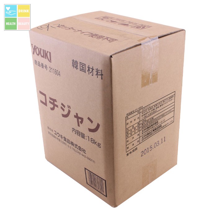 ユウキ コチジャン18kgバックインボックス×1本※コックはついていません 送料無料