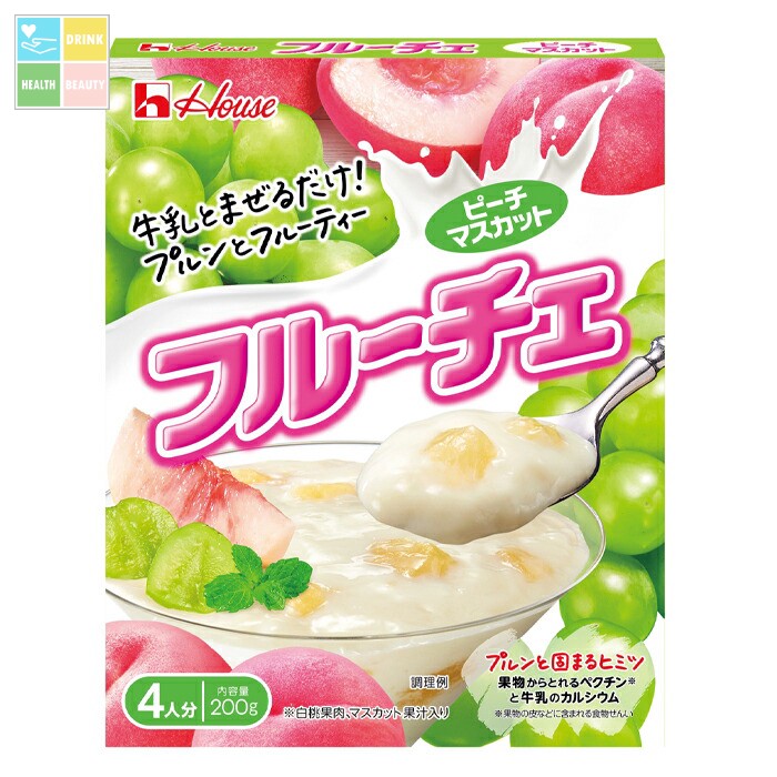 ハウス フルーチェ ピーチマスカット200g×2ケース(全120本) 送料無料|うまいもん屋 美美健康サルーテ